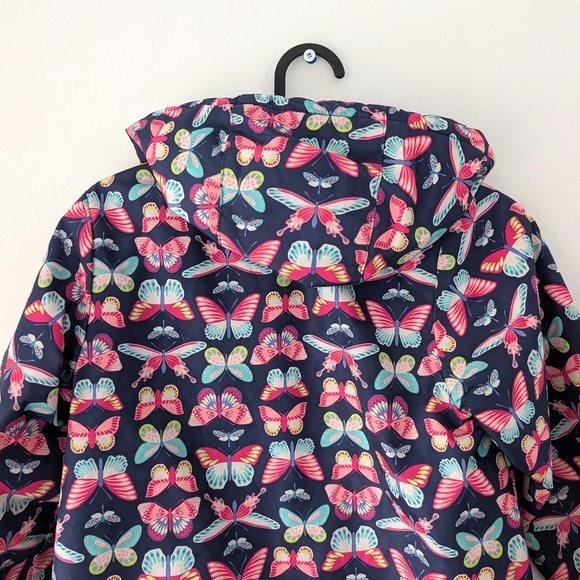 Carter's Butterfly Fleece Raincoat Fall Jacket Size 8 - Picture 3 of 9